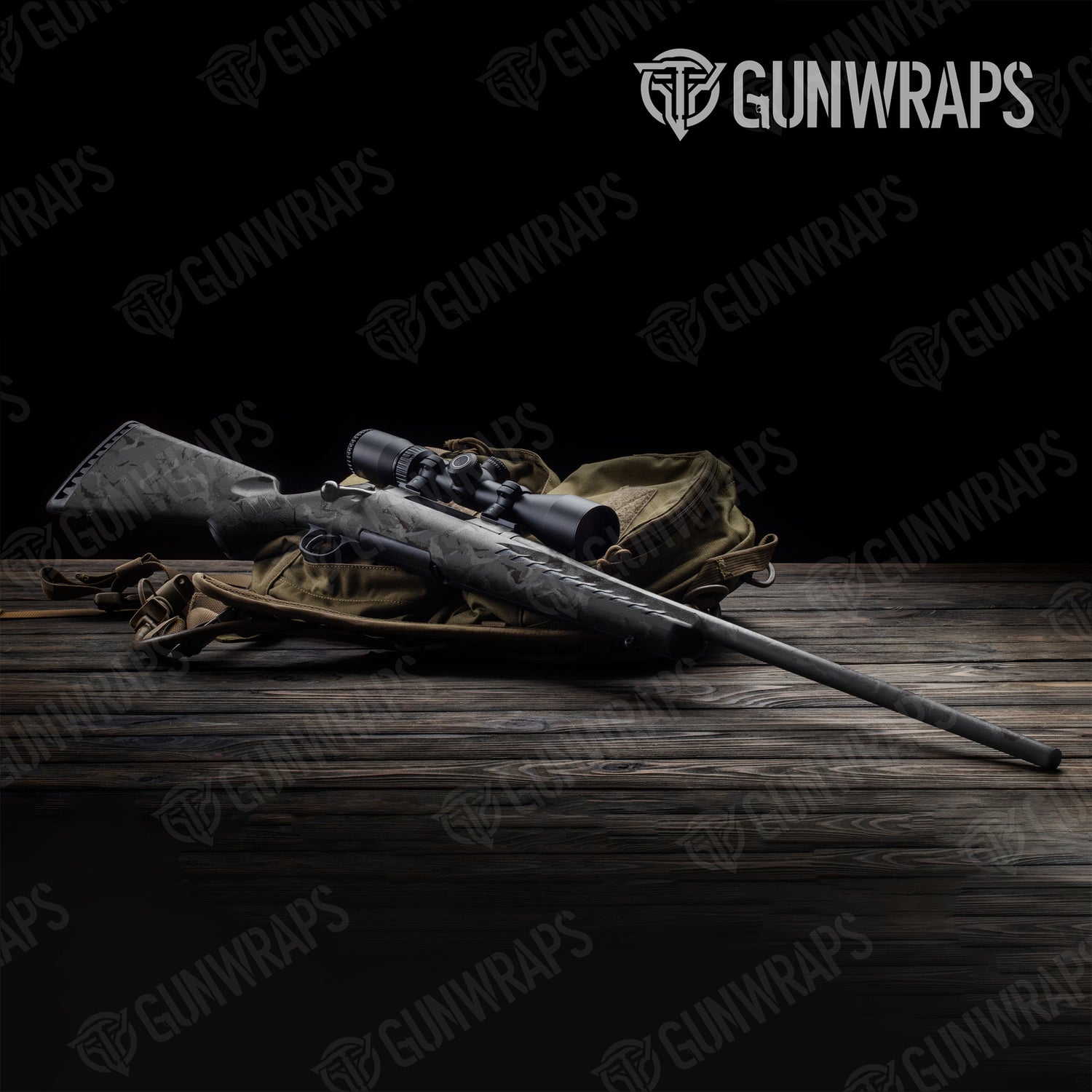 Rifle Battle Storm Elite Black Camo Gun Skin Vinyl Wrap