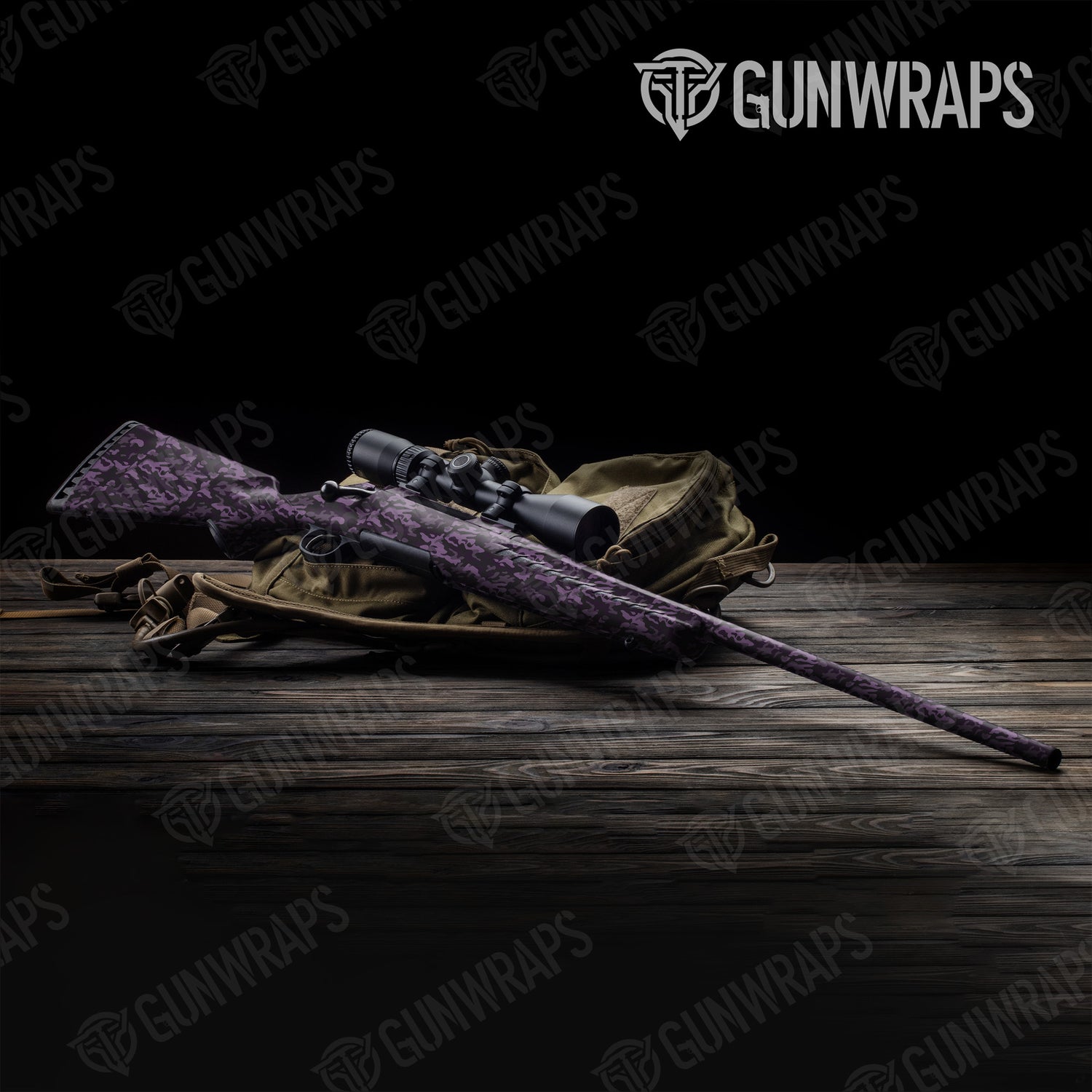 Rifle Classic Darkwing Camo Gun Skin Vinyl Wrap