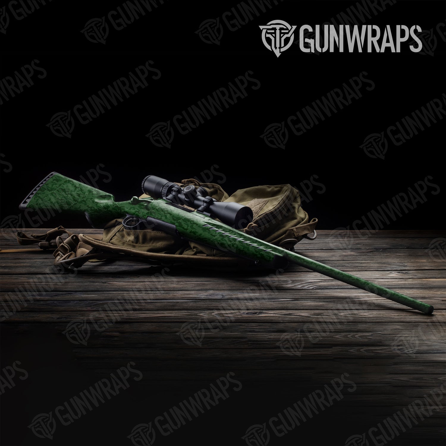 Rifle Classic Elite Green Camo Gun Skin Vinyl Wrap