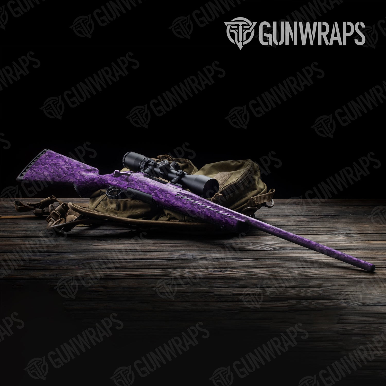 Rifle Classic Elite Purple Camo Gun Skin Vinyl Wrap