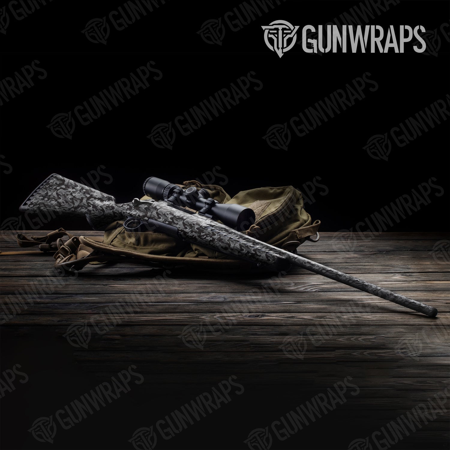 Rifle Classic Midnight Camo Gun Skin Vinyl Wrap