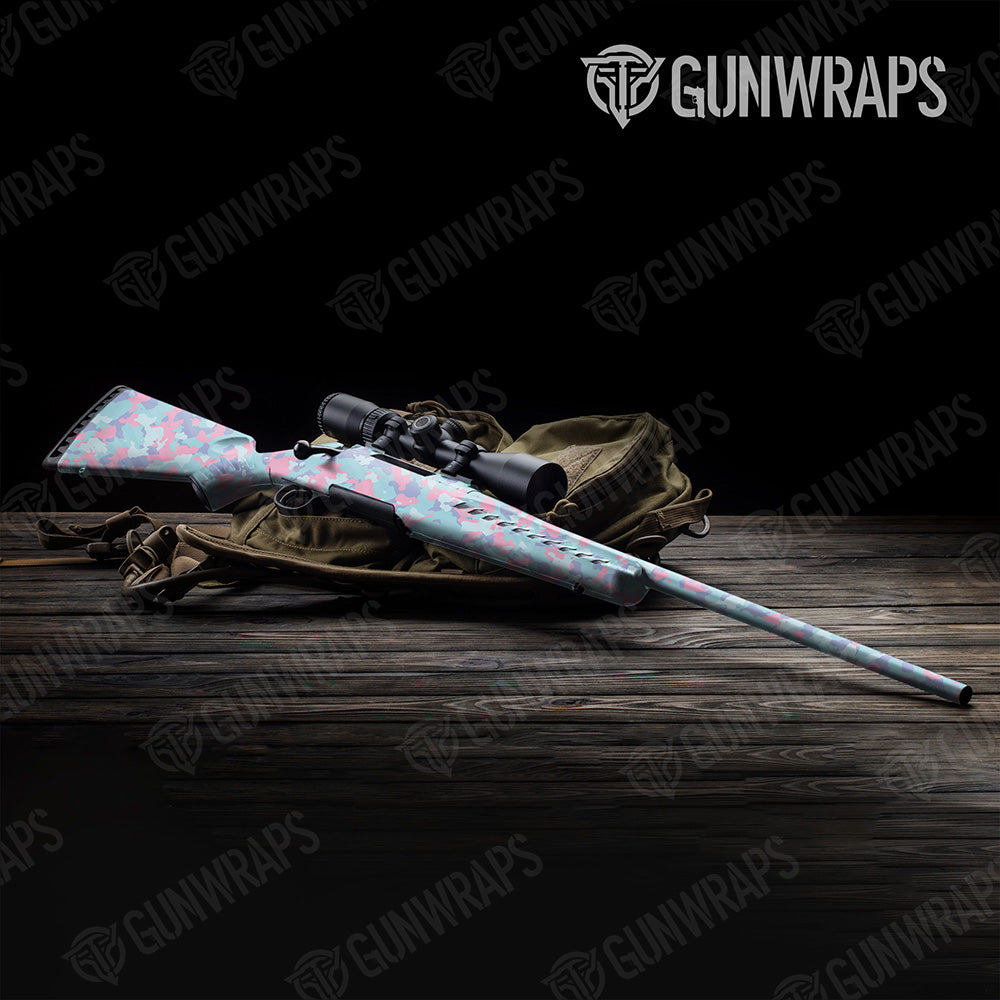 Rifle Cumulus Cotton Candy Camo Gun Skin Vinyl Wrap