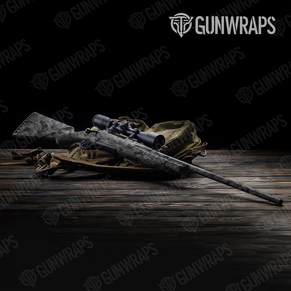 Rifle Cumulus Elite Black Camo Gun Skin Vinyl Wrap