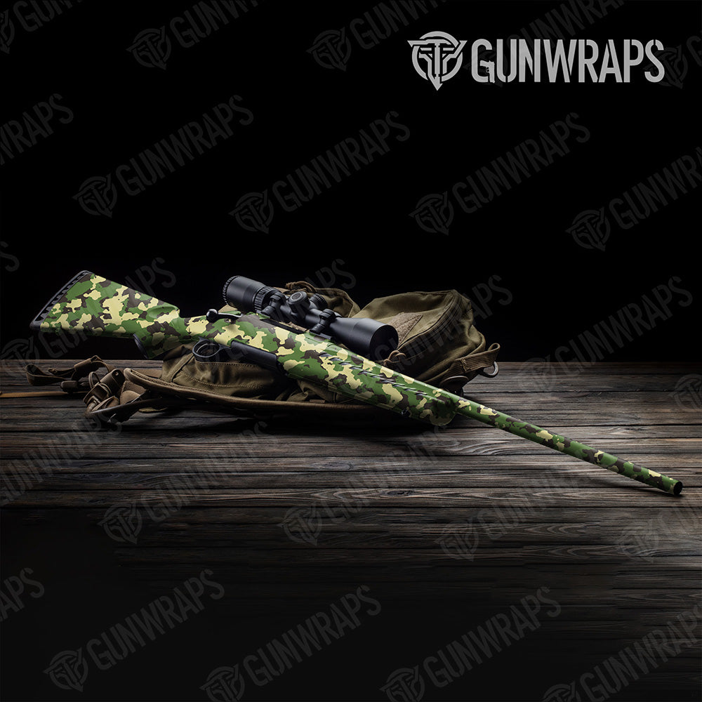 Rifle Cumulus Jungle Camo Gun Skin Vinyl Wrap