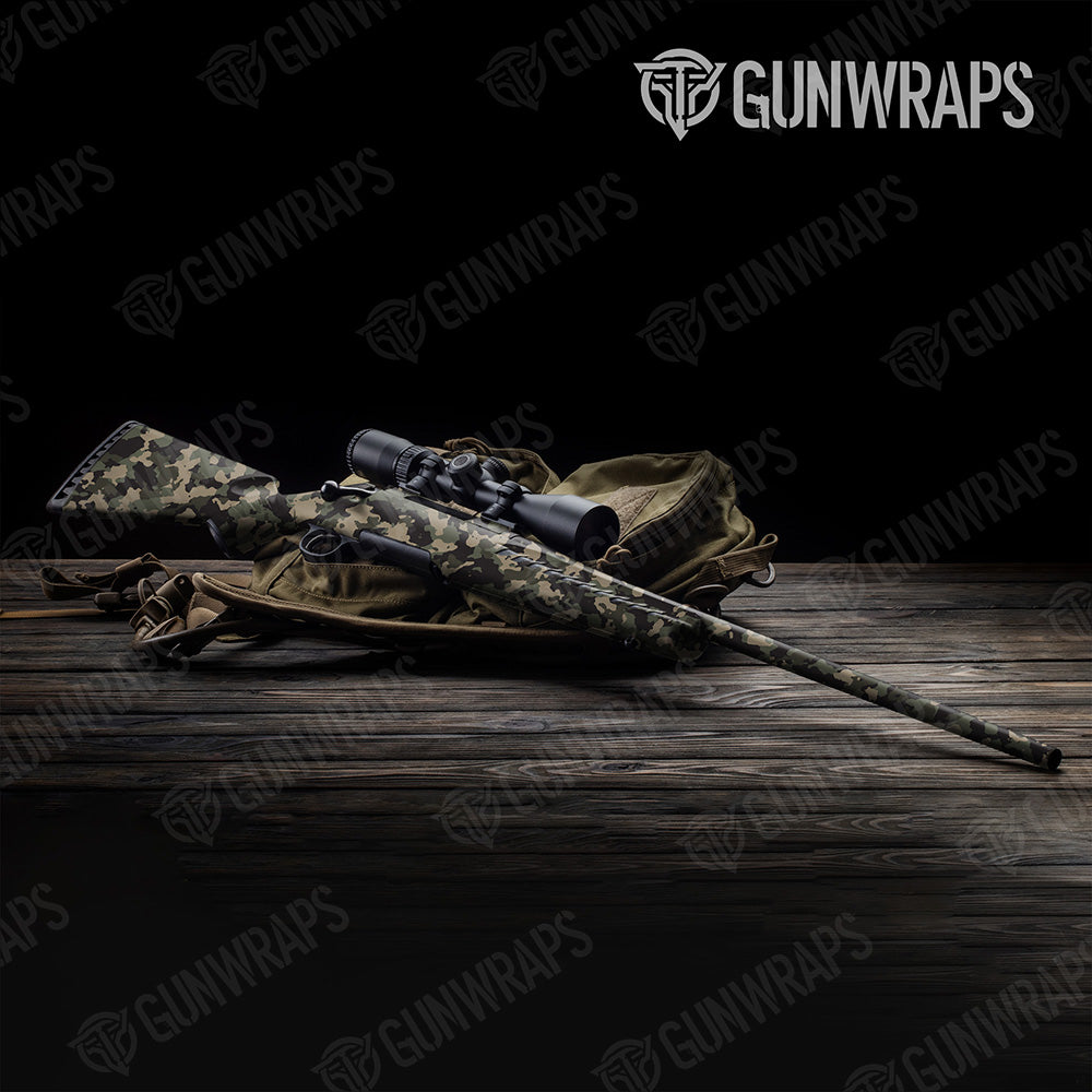 Rifle Cumulus Militant Green Camo Gun Skin Vinyl Wrap