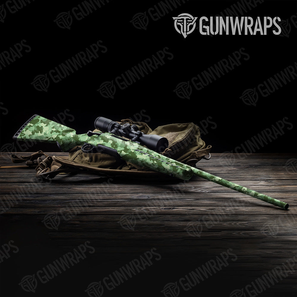 Rifle Cumulus Pistachio Camo Gun Skin Vinyl Wrap