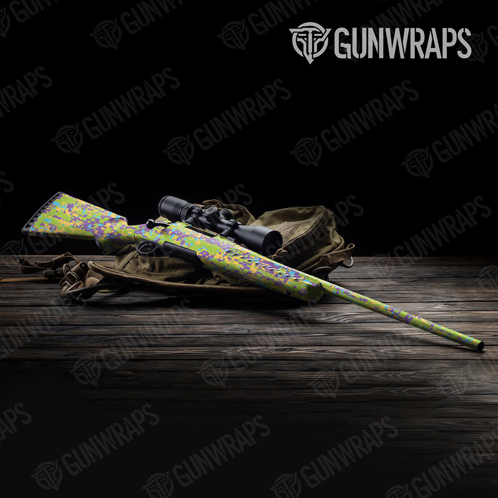 Rifle Digital Carnival Camo Gun Skin Vinyl Wrap