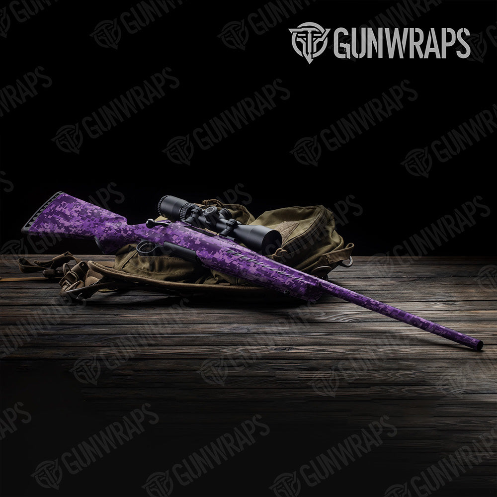 Rifle Digital Elite Purple Camo Gun Skin Vinyl Wrap