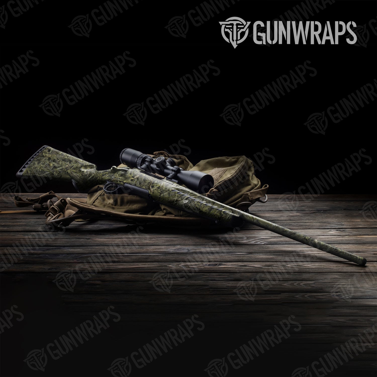 Rifle Nature Marshland Camo Gun Skin Vinyl Wrap