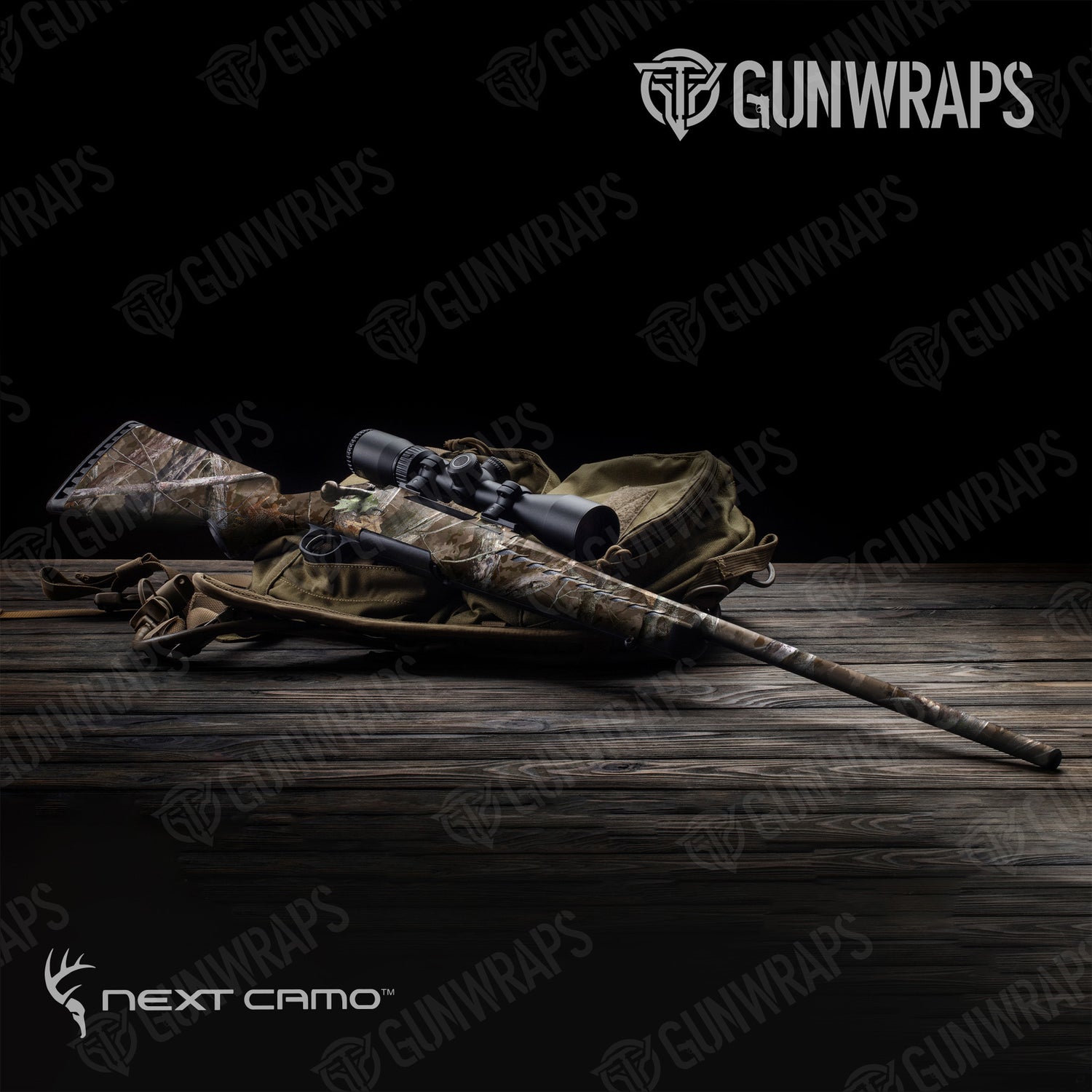 Rifle Next Wyld Camo Gun Skin Vinyl Wrap