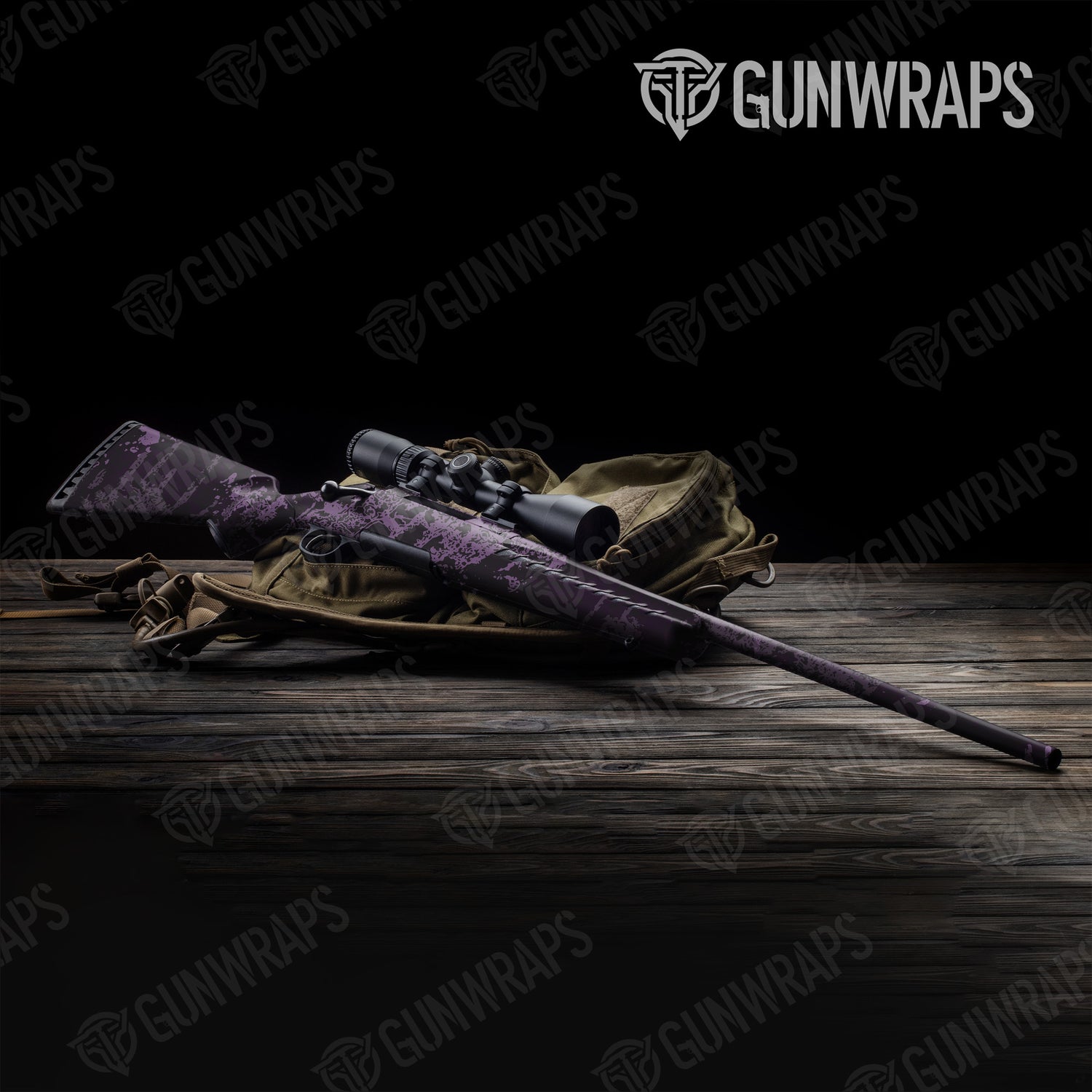 Rifle Pasted Darkwing Camo Gun Skin Vinyl Wrap