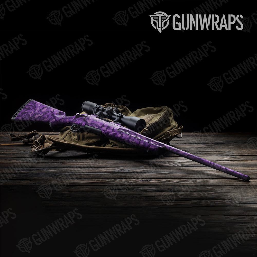 Rifle Ragged Elite Purple Camo Gun Skin Vinyl Wrap