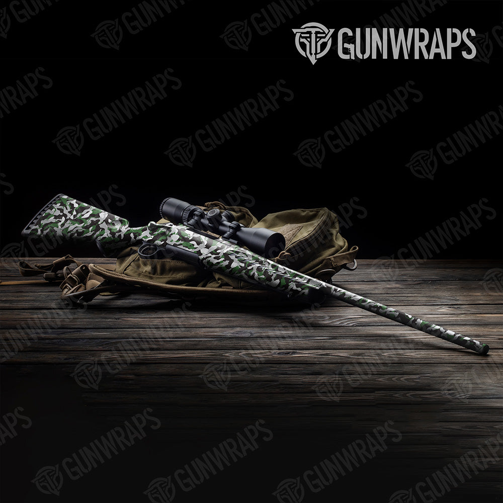 Rifle Ragged Green Tiger Camo Gun Skin Vinyl Wrap