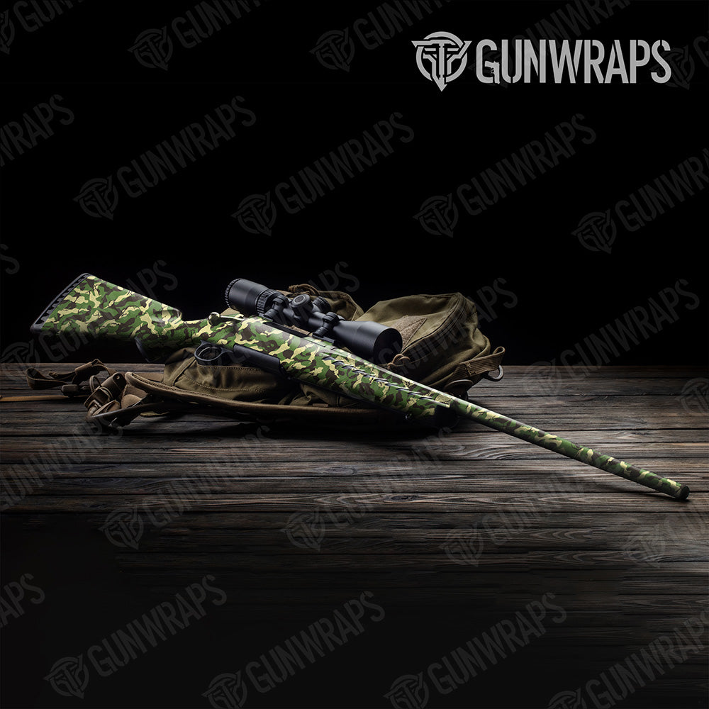 Rifle Ragged Jungle Camo Gun Skin Vinyl Wrap