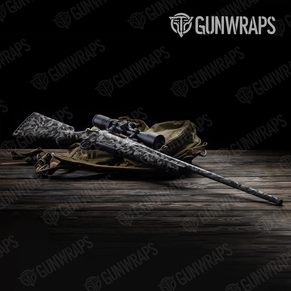 Rifle Ragged Midnight Camo Gun Skin Vinyl Wrap