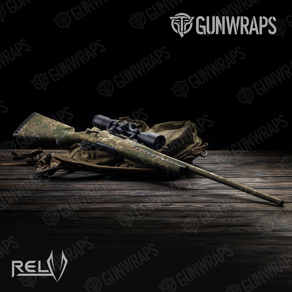 Rifle X3 RELV Moab Camo Gun Skin Vinyl Wrap