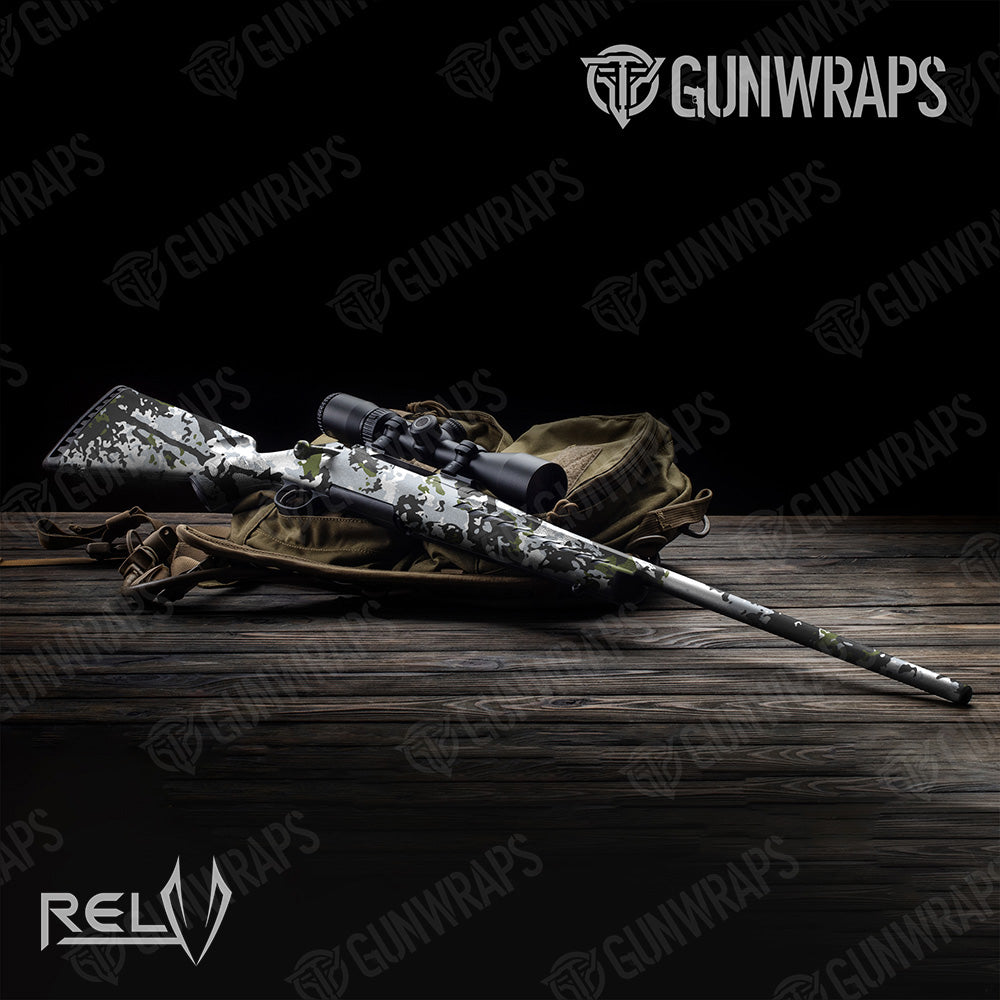 Rifle X3 RELV Timber Wolf Camo Gun Skin Vinyl Wrap