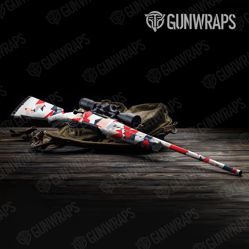 Rifle Shattered America Camo Gun Skin Vinyl Wrap