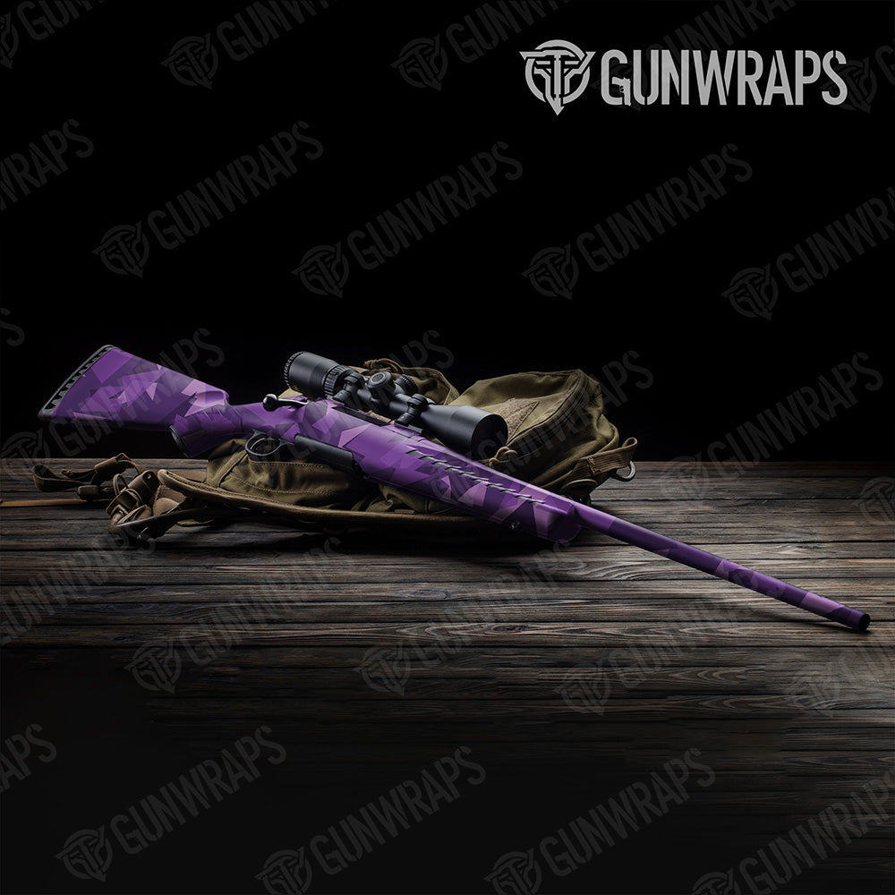 Rifle Shattered Elite Purple Camo Gun Skin Vinyl Wrap