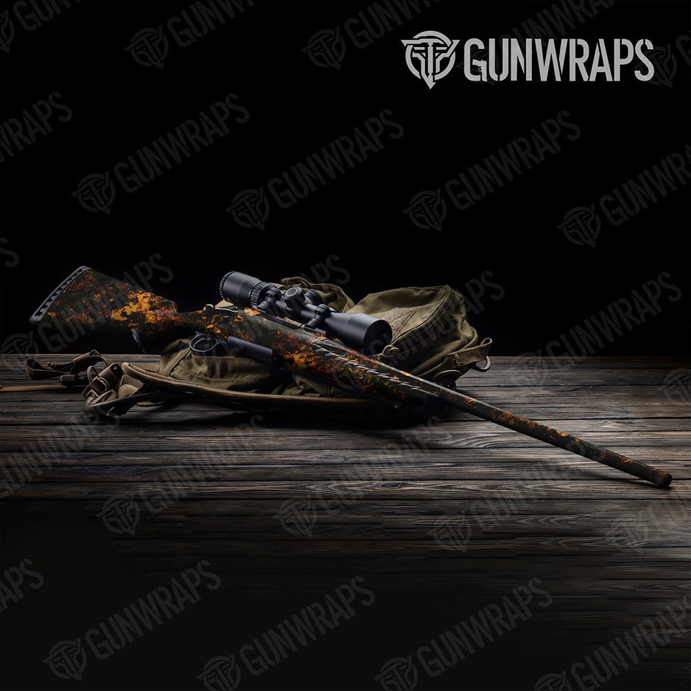 Rifle Substrate Smolder Camo Gun Skin Vinyl Wrap