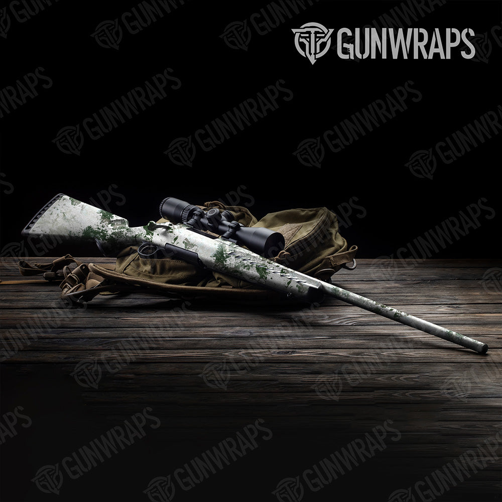 Rifle Substrate Snow Spruce Camo Gun Skin Vinyl Wrap