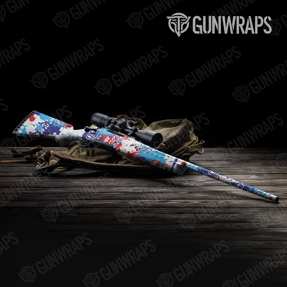 Rifle Tire Splatter M Series Camo Gun Skin Vinyl Wrap