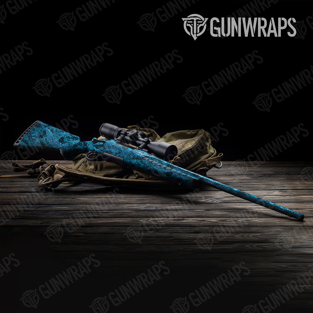 Rifle Toadaflage Blue Camo Gun Skin Vinyl Wrap