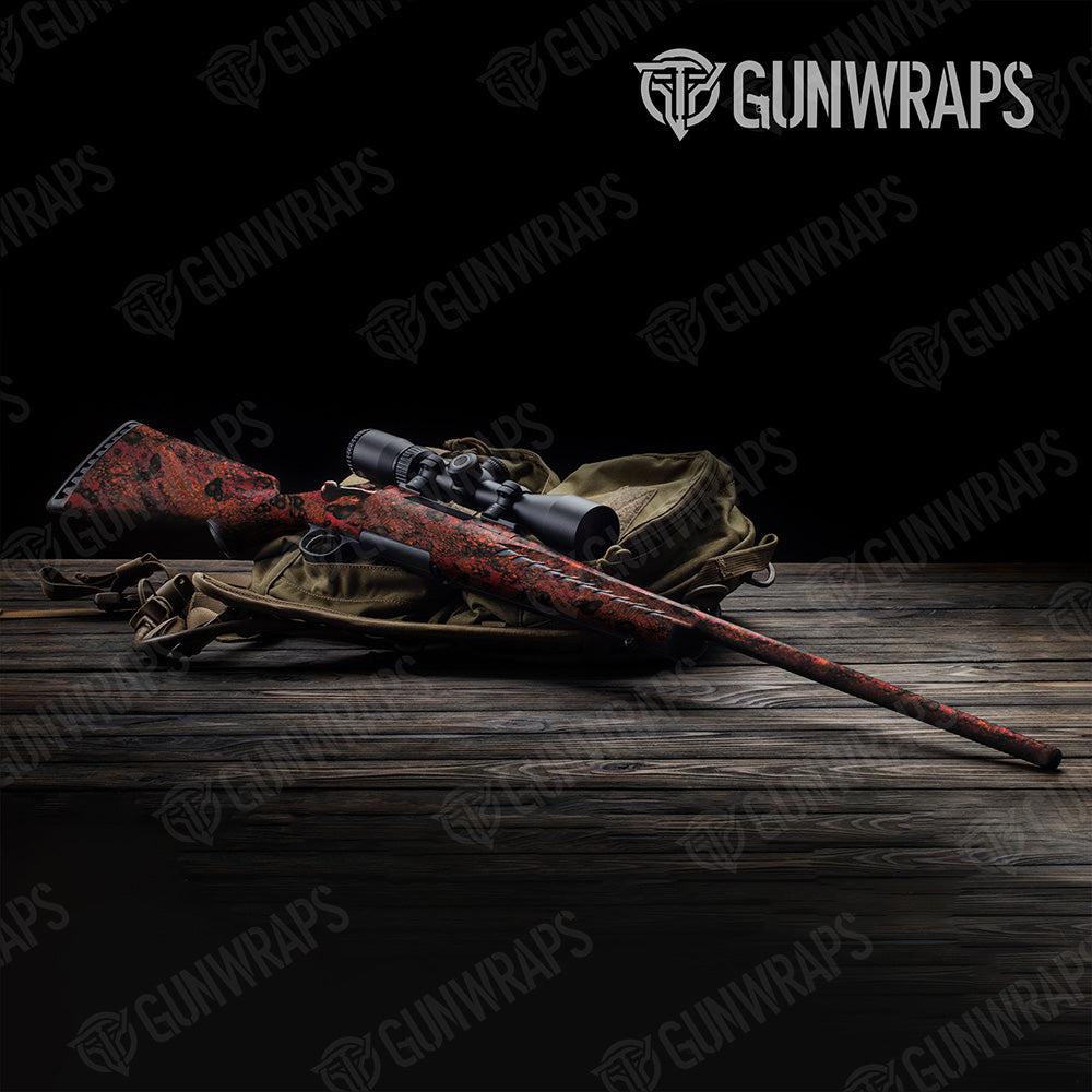 Rifle Toadaflage Ember Camo Gun Skin Vinyl Wrap