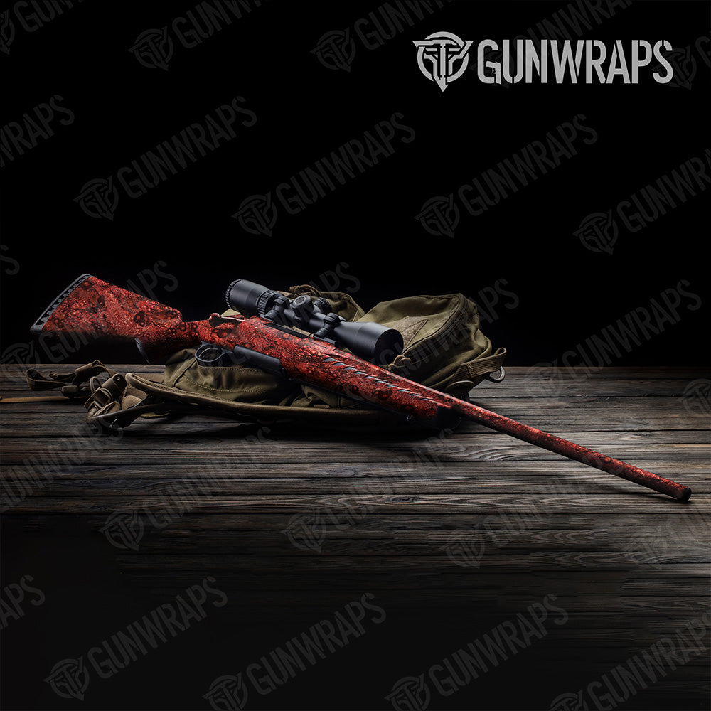 Rifle Toadaflage Red Camo Gun Skin Vinyl Wrap