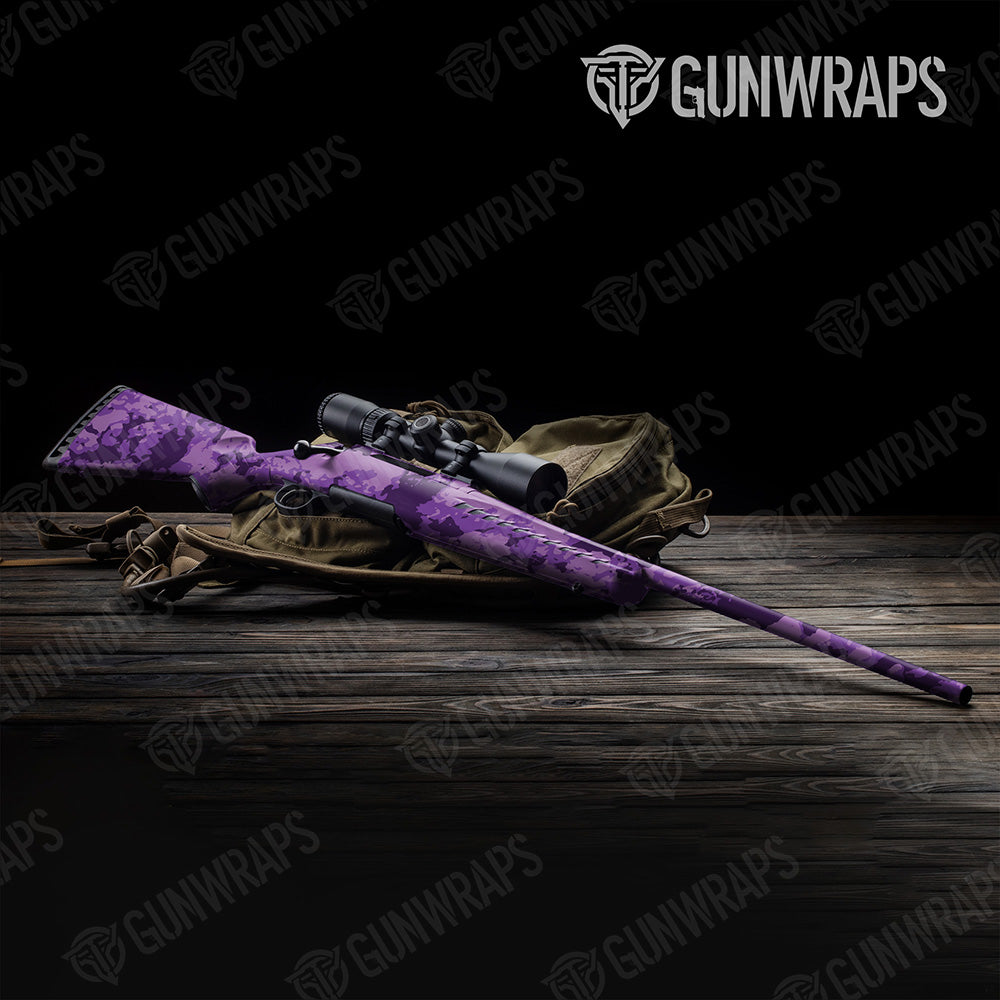 Rifle Treetop Elite Purple Camo Gun Skin Vinyl Wrap