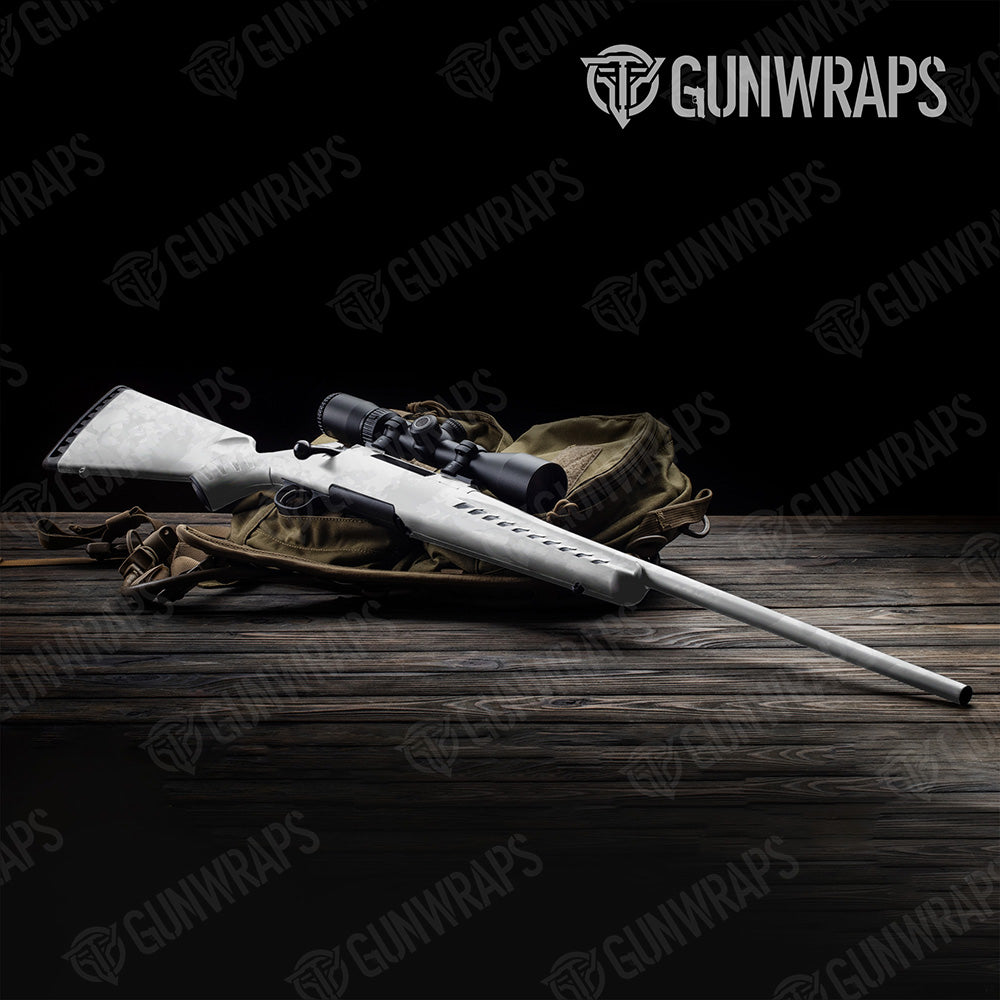 Rifle Treetop Elite White Camo Gun Skin Vinyl Wrap