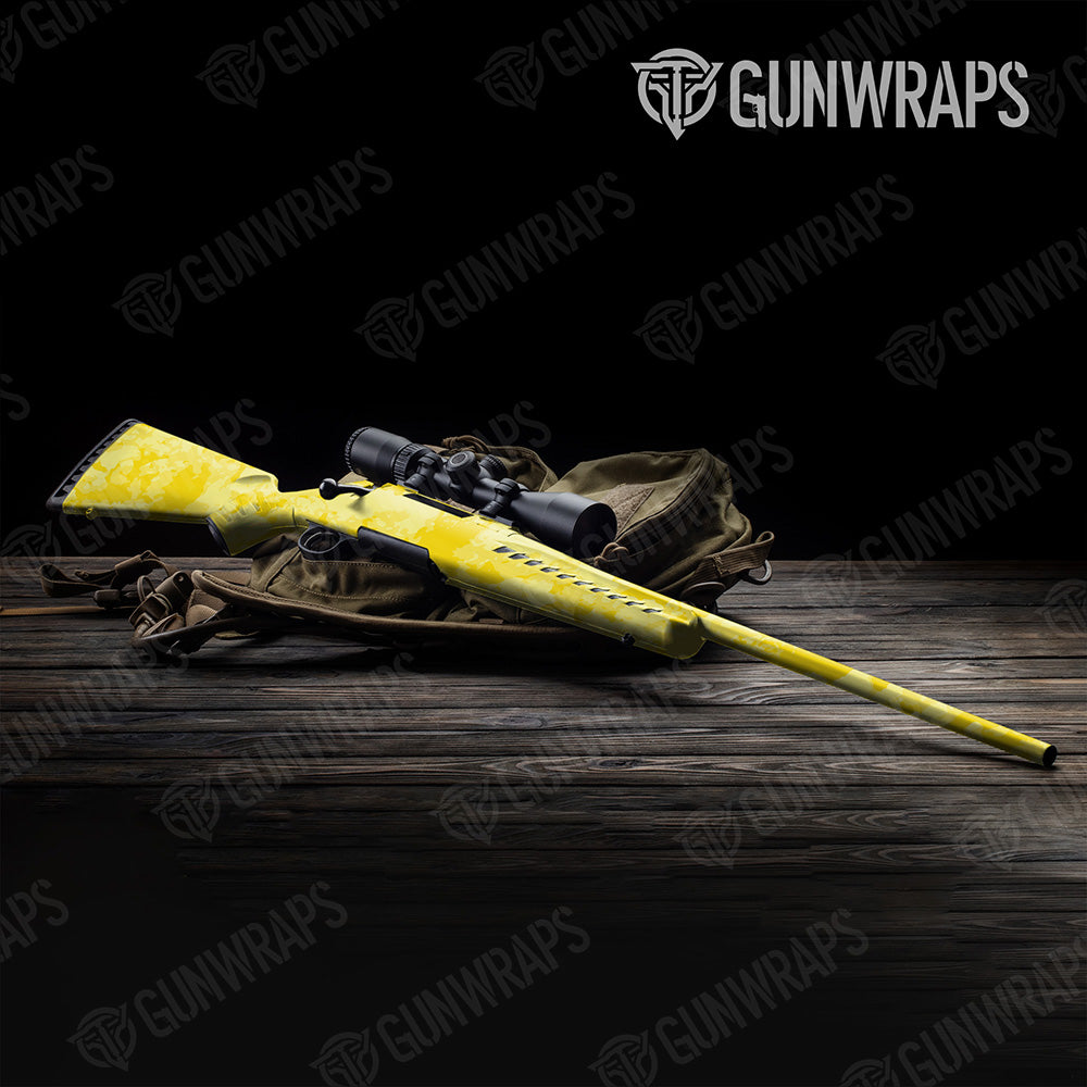 Rifle Treetop Elite Yellow Camo Gun Skin Vinyl Wrap