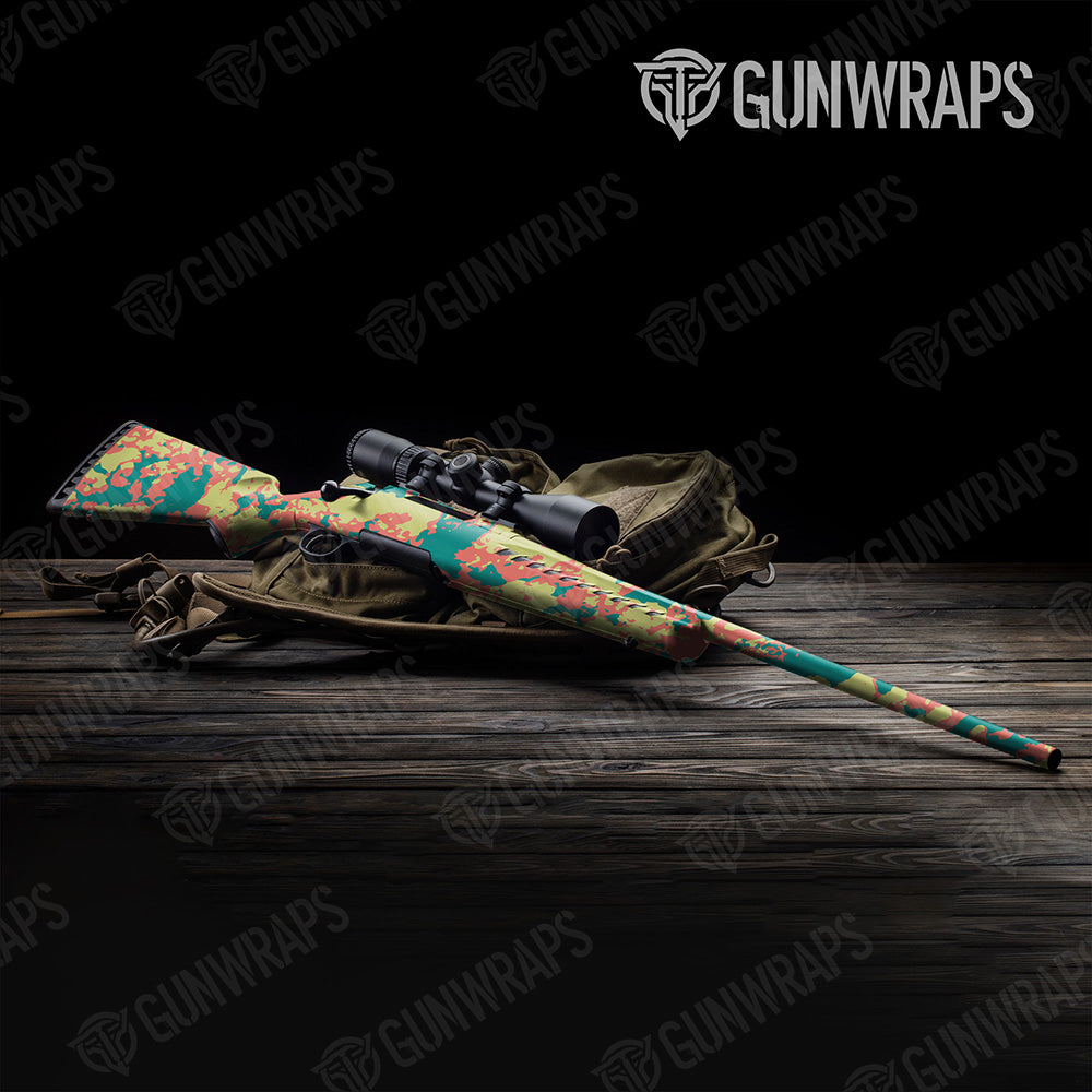 Rifle Treetop Fiesta Camo Gun Skin Vinyl Wrap