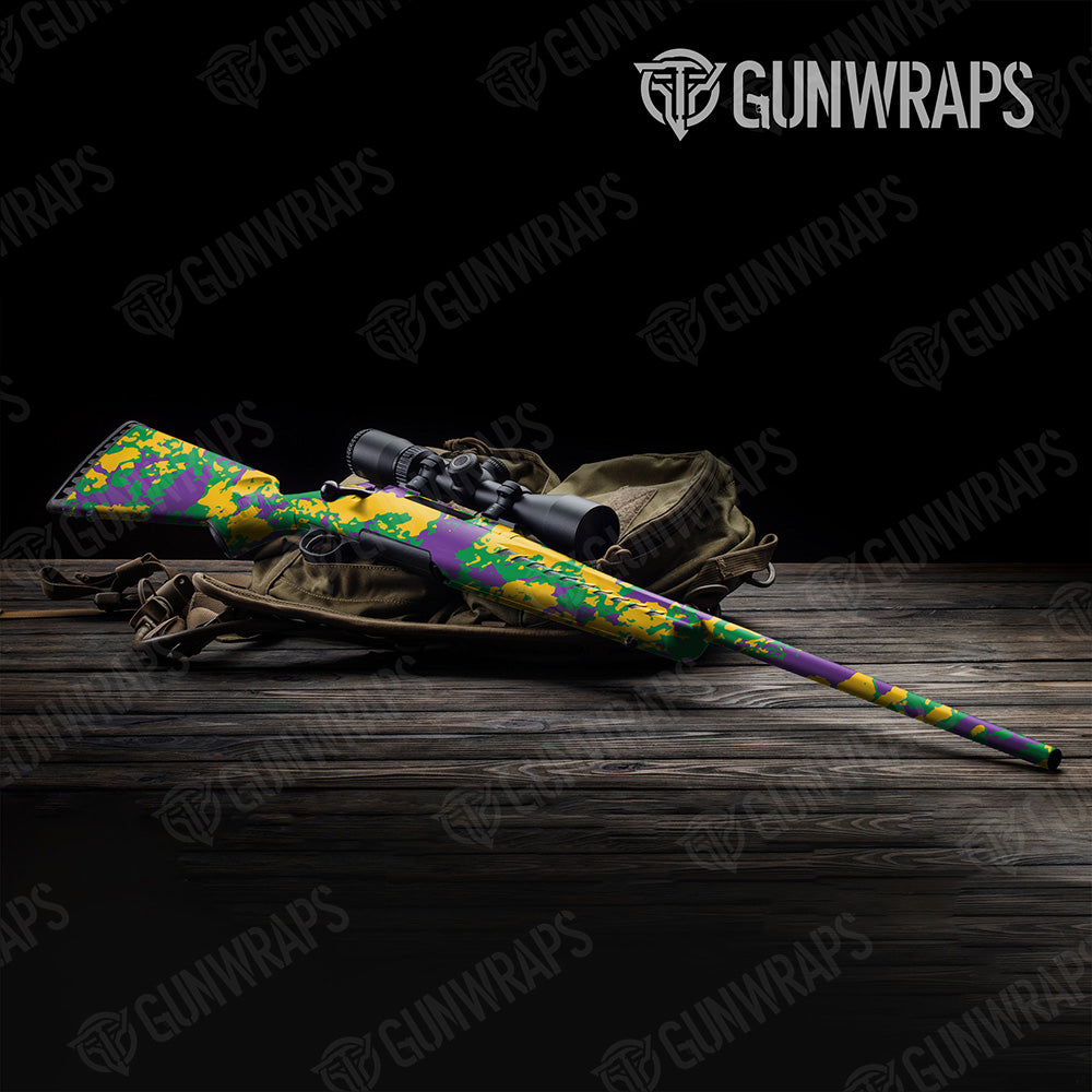 Rifle Treetop Mardi Gras Camo Gun Skin Vinyl Wrap