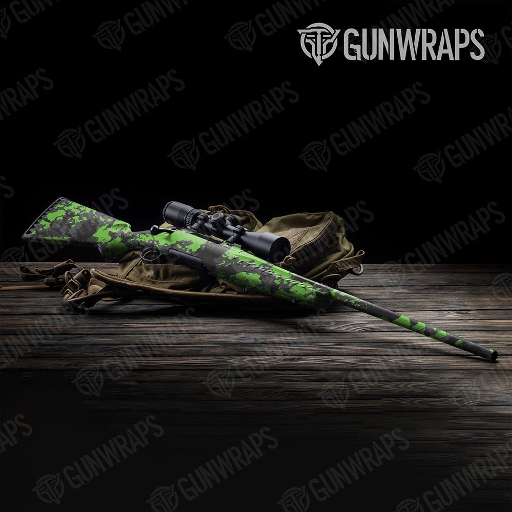 Rifle Treetop Metro Green Camo Gun Skin Vinyl Wrap