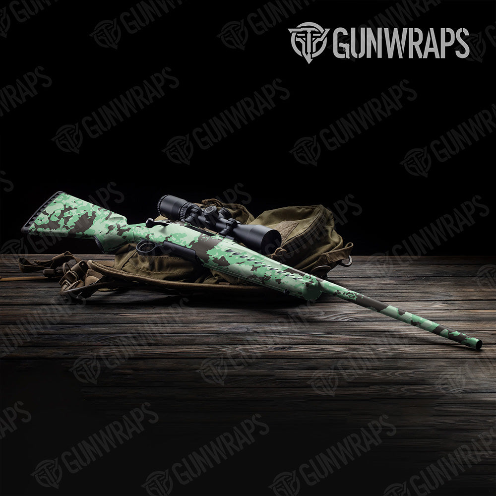 Rifle Treetop Mint Chocolate Chip Camo Gun Skin Vinyl Wrap