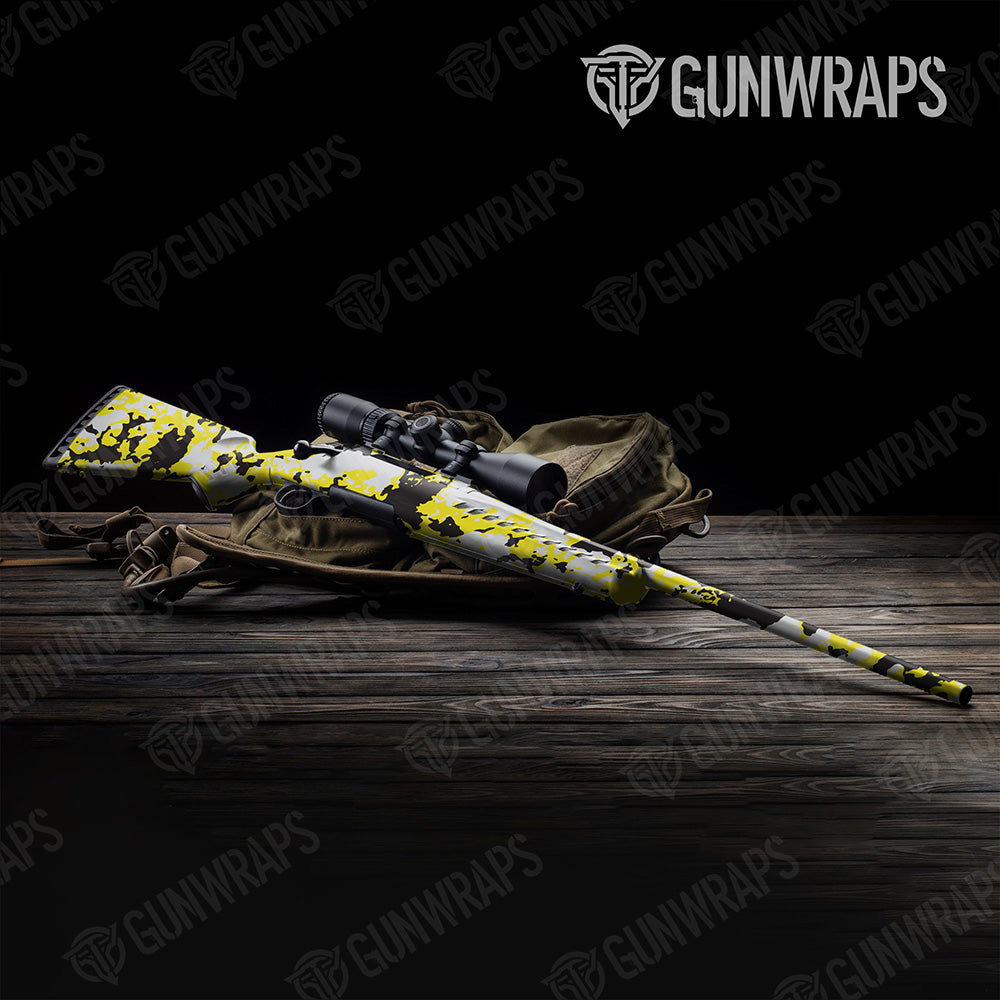 Rifle Treetop Yellow Tiger Camo Gun Skin Vinyl Wrap