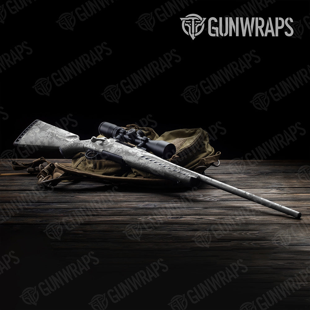 Rifle Veil Stoke Whiteout Camo Gun Skin Vinyl Wrap