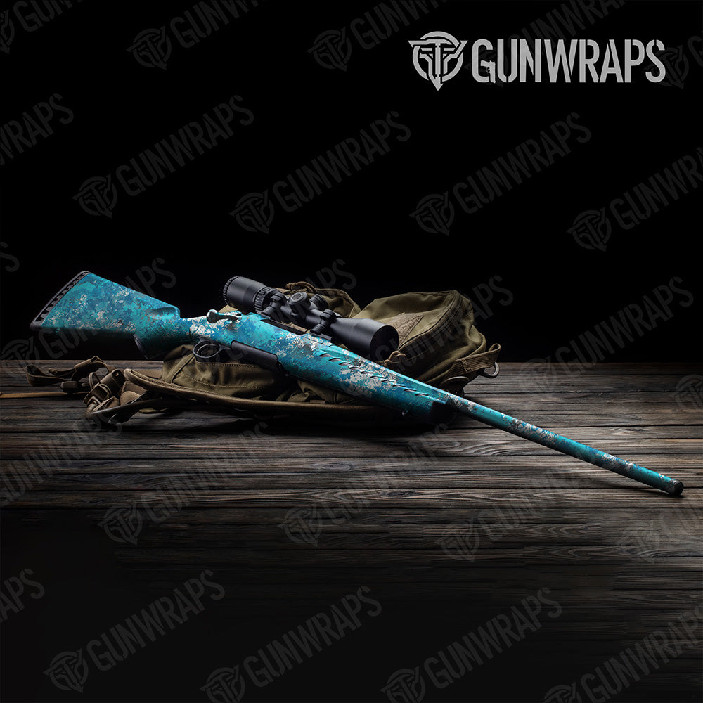 Rifle Veil Wideland Mariner Camo Gun Skin Vinyl Wrap