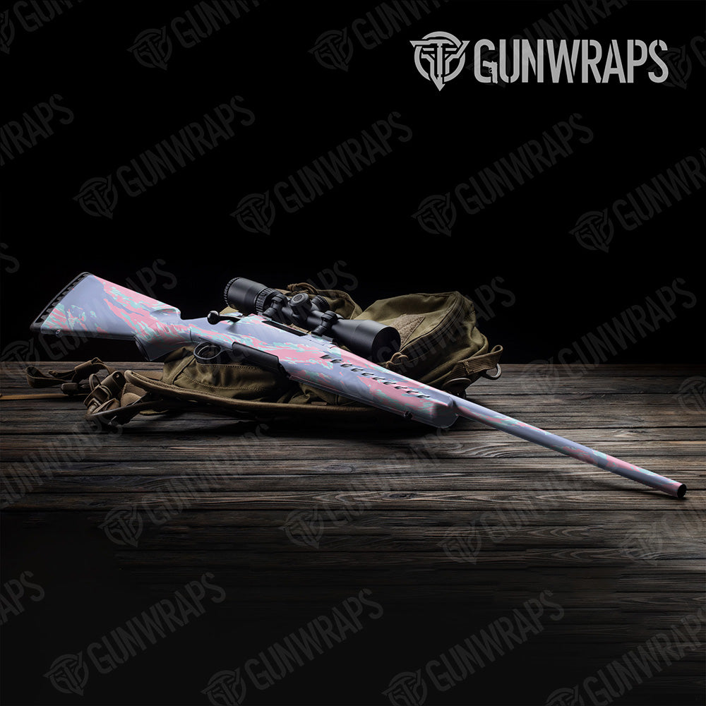 Rifle Vietnam Tiger Stripe Cotton Candy Camo Gun Skin Vinyl Wrap