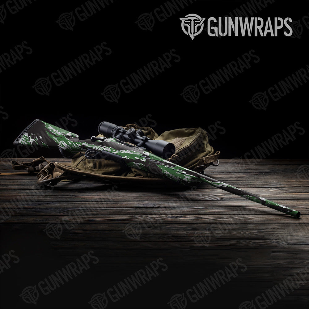 Rifle Vietnam Tiger Stripe Green Tiger Camo Gun Skin Vinyl Wrap