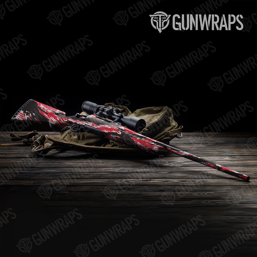 Rifle Vietnam Tiger Stripe Red Tiger Camo Gun Skin Vinyl Wrap