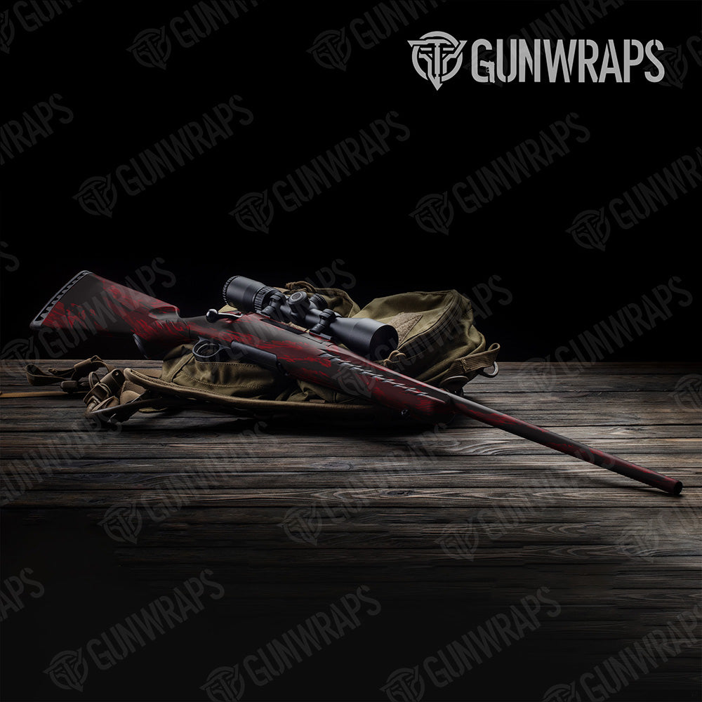 Rifle Vietnam Tiger Stripe Vampire Red Camo Gun Skin Vinyl Wrap