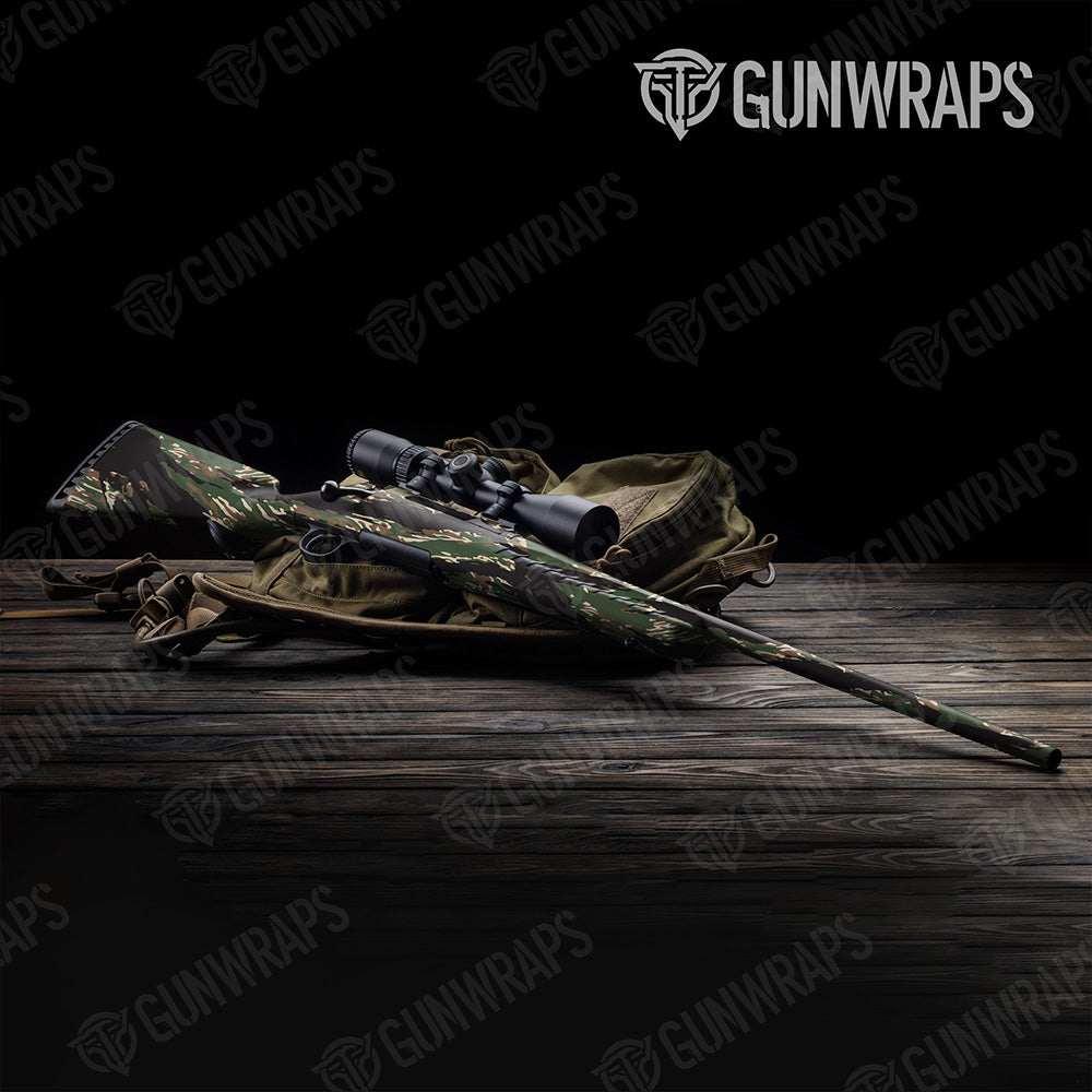 Rifle Vietnam Tiger Stripe Woodland Camo Gun Skin Vinyl Wrap