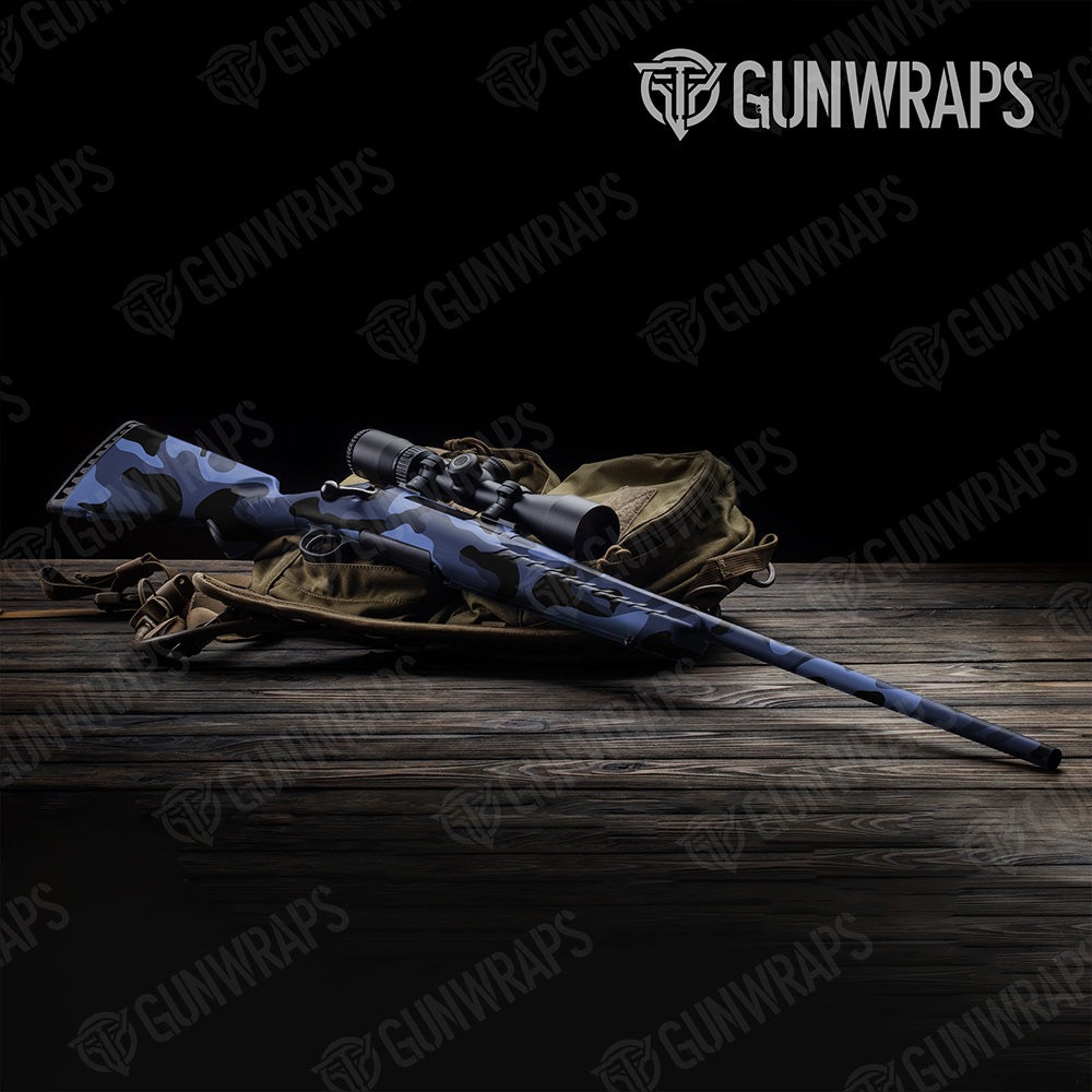 Rifle Classic XL Blue Midnight Camo Gun Skin Vinyl Wrap