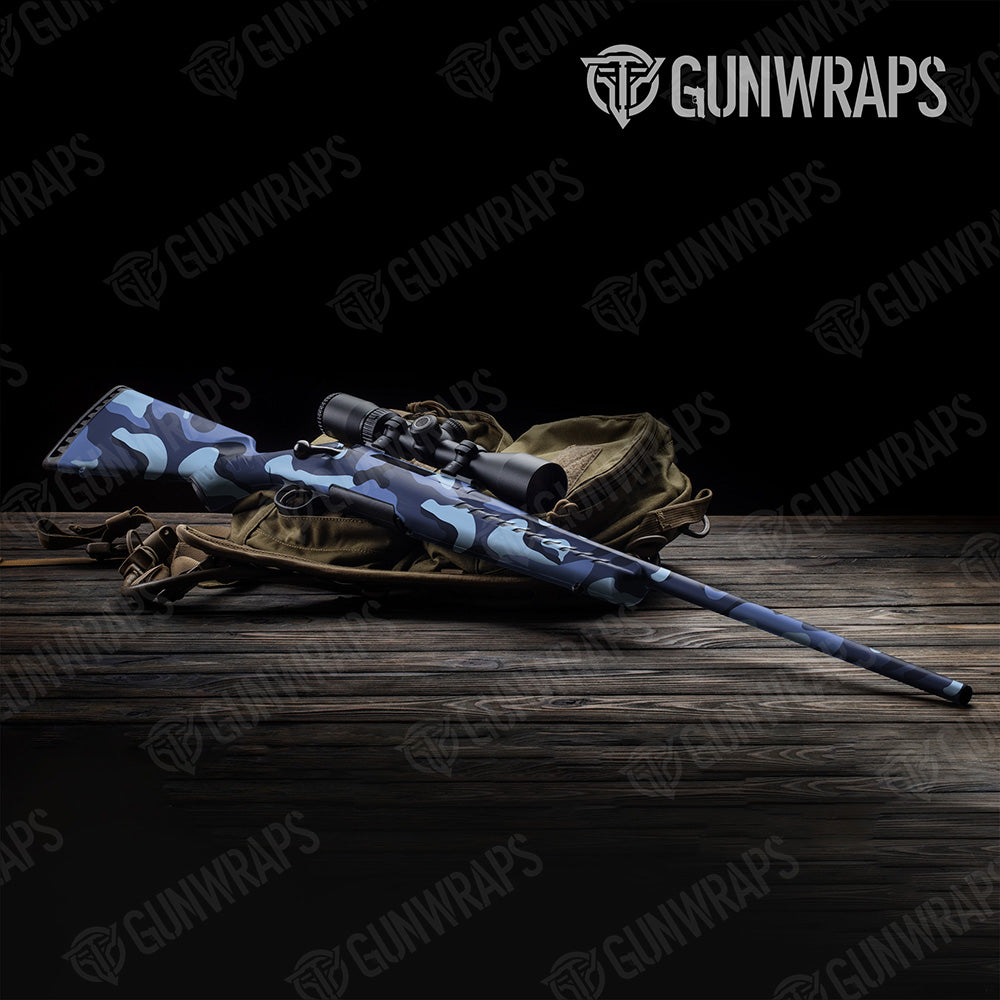 Rifle Classic XL Blue Urban Night Camo Gun Skin Vinyl Wrap