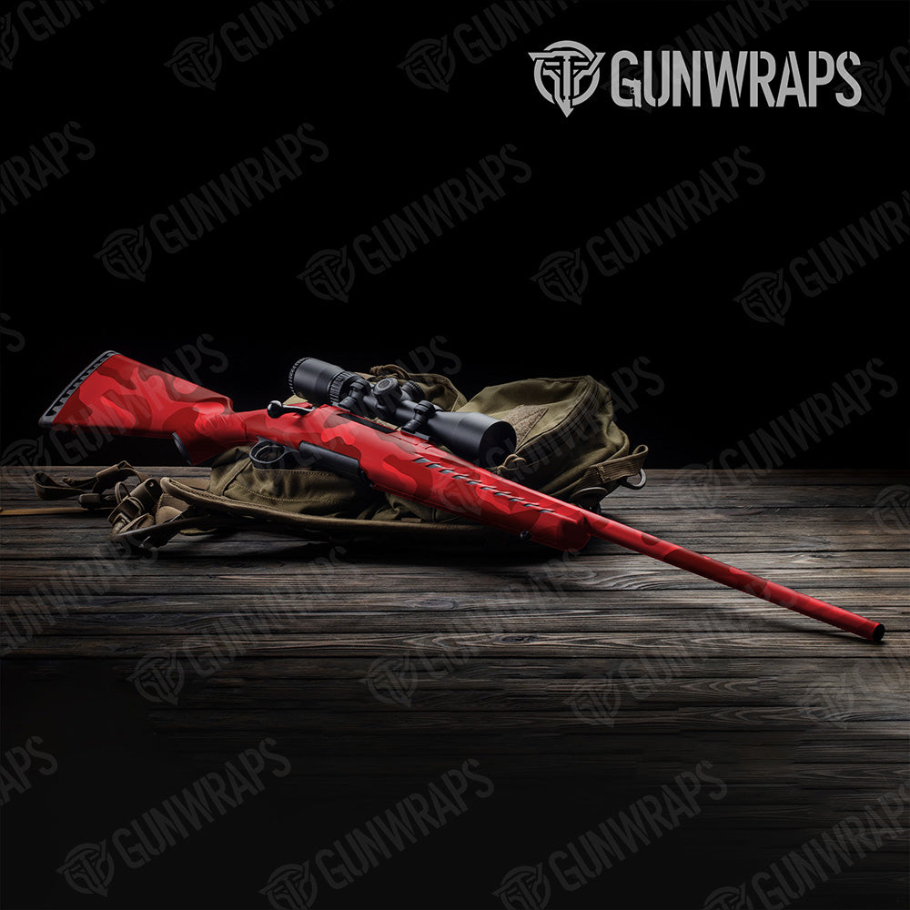 Rifle Classic XL Elite Red Camo Gun Skin Vinyl Wrap