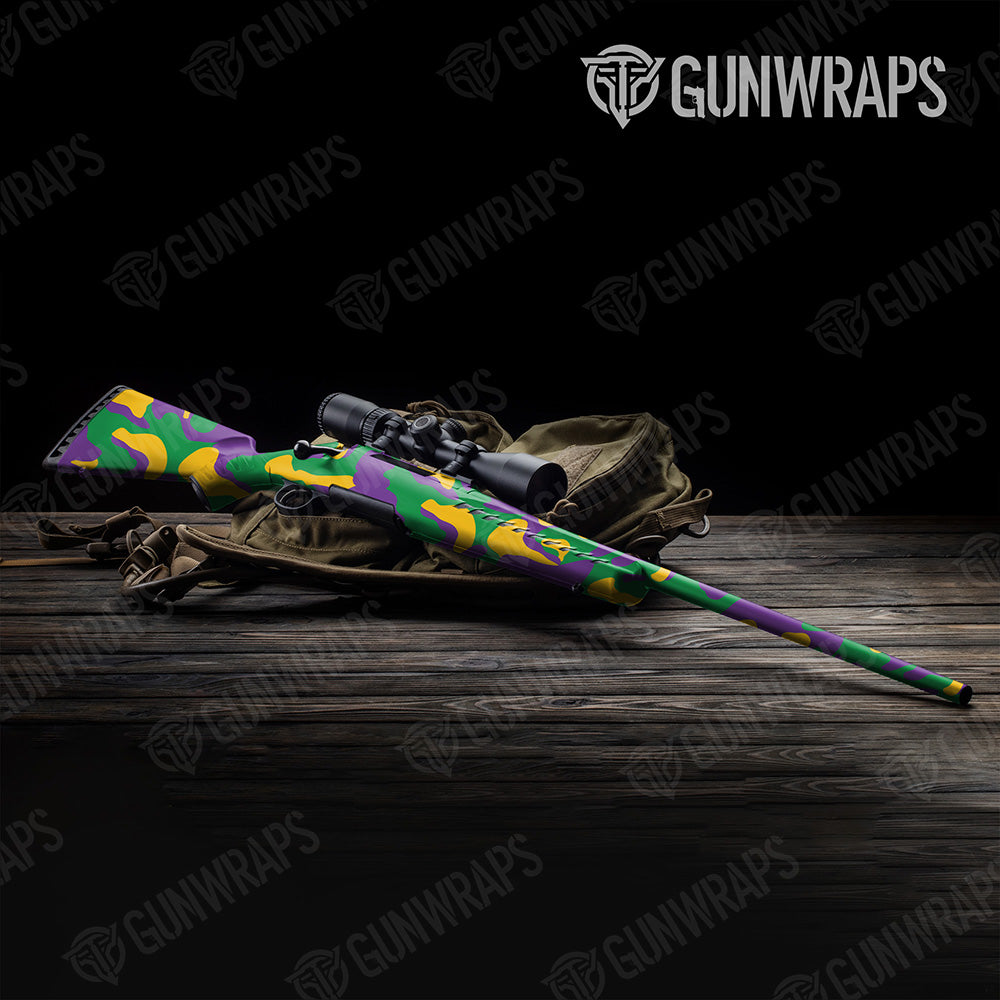 Rifle Classic XL Mardi Gras Camo Gun Skin Vinyl Wrap