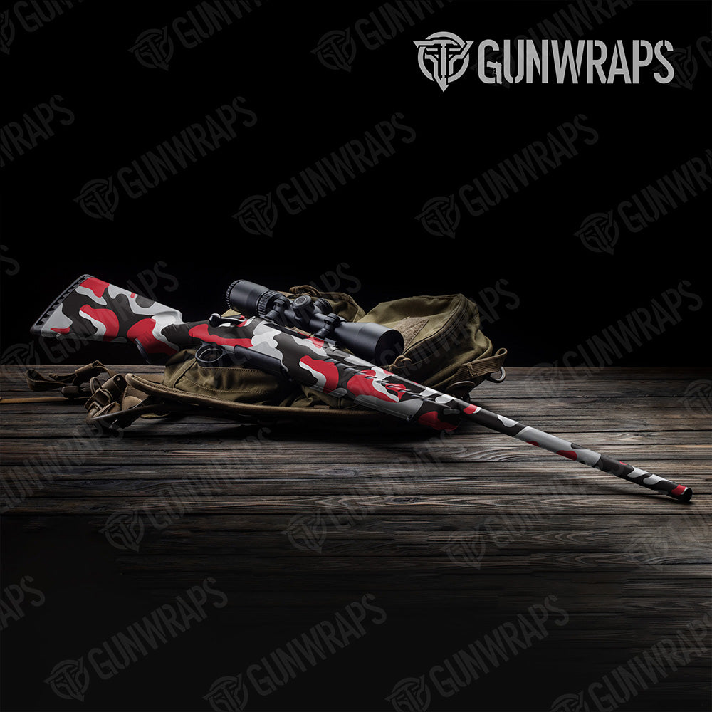 Rifle Classic XL Red Tiger Camo Gun Skin Vinyl Wrap