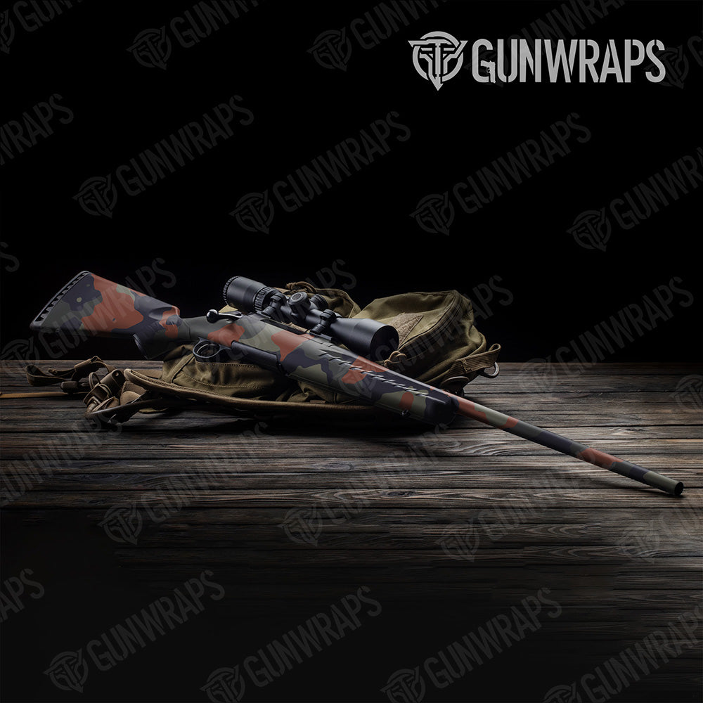 Rifle Cumulus XL Blue Copper Camo Gun Skin Vinyl Wrap